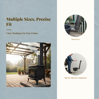 Stove Pipe Elbow, Iron, Heat-Resistant, Outdoor Heating