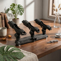 3 Head Rod Holder Reel Slot Adjustable Fishing Pole Rack Easy to Carry Outdoor Gear Organizer for Pier