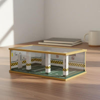 1:24 Scale Parking Garage Dustproof Lighted Parking Garage Display Easy Assembly Lighted Car Model Display Case for Collectors, Collection Room