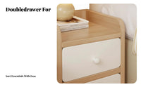 Narrow Bedside Cabinet Space-Saving Nightstand adaptable for Bedroom, residents