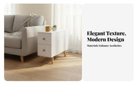 C-Shaped Sofa Table Space-Saving Nightstand Long-Lasting and Sturdy