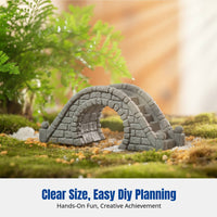 Resin Stone Bridge Landscape Decor, Miniature Bonsai Decoration, Aquatic Waterfall Accessory