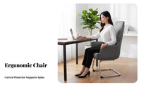 Sled Base Guest Chair Ergonomic Design Conference Seat Easy to Clean sturdy Duty for Students