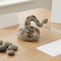 Rattlesnake Figurine Lifelike Rattlesnake Figure Collectible for Children