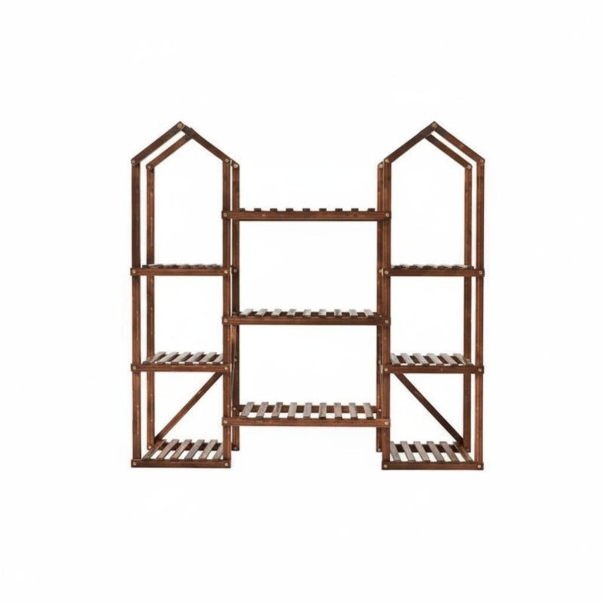 Multi-Level Planter Stand Artistic Design Tree-Shaped Pot Stand Space-Saving Easy Assembly for Gardeners, Office