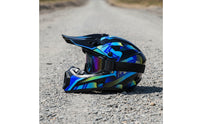 DOT Approved Full-Coverage | Impact-Resistant, Helmet with Peak, for unpaved