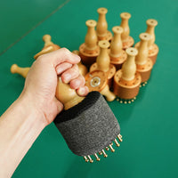 Solid Brass Moxibustion Meridian Brush for Body Scraping and Massage