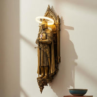 Knight Wall Lamp Ornamental Resin Knight Sconce Vintage