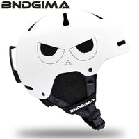 BNDGIMA 24新品滑雪头盔男女成人儿童单双板护具装备卡通眼睛雪盔