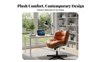 Upholstered rotate Stool Height Adjustable Office Chair for Bedroom, Teens