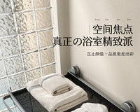 吸盘折叠隐形浴巾架毛巾置物架子卫生间浴室免打孔厕所放衣服收纳