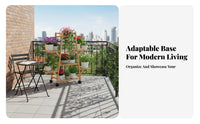 Multi-Tier blossom Pot Stand Easy Assembly Display Shelf Optional casters
