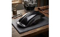 Glossy Motorcycle Rear Mudguard Retro Rear Motorcycle Mudguard Short Curved