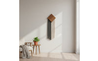 Bohemian Wood Wall Art with Fringe Handmade Macrame Wall Hanging Woven Boho Tapestry Cotton for Living Room, Bedroom, Entryway