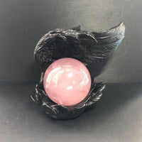 水晶球底座托首饰饰品收纳盒天使贝壳羽毛创意工艺品树脂摆件