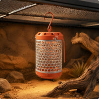 Pet Heat Lamp Guard Cylindrical Heat Lamp Guard Hanging Hook for Terrarium