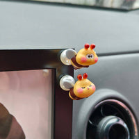 Spring Rocking Car Ornament Cute Mini Bee Desk Decor