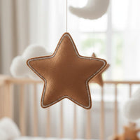 Teddy Bear Crib Mobile Visual Tracking Baby Bed Bell Handmade Look for Newborns