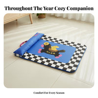 Soft Pet Sleeping Cushion Multi-Season Use Non-Slip Pet Mat Breathable Material Cartoon Dog Sleeping Pad for Dog, Small pet