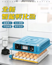孵化器小型家用型孵蛋器智能全自动孵化机鸡鸭鹅鸽子芦丁鸡孵化箱 美规
