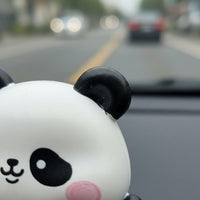 Mini Panda Dashboard Figure Creative Decoration Car Dashboard Panda Figures