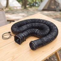 Flexible Air Duct with Grille Heavy Duty Flexible Duct Hose Lightweight Corrugated Hose with Cover for camping, Adventure Vehicles, Car Ventilation