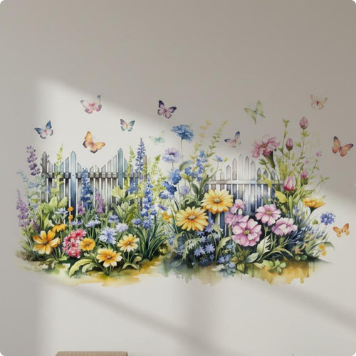Green Plant Wall Sticker Self Arched Window Wall Art Peel and Stick