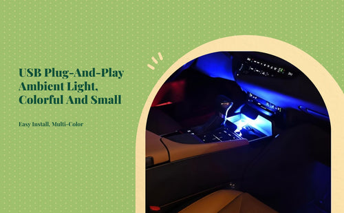 Cordless LED Ambient Light for Car Interior Decoration