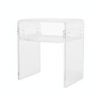 Tiered Accent Table Multi-Layer Nightstand Minimalist Design for Bedroom, Adults
