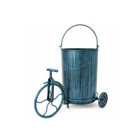 Metal Trash Bin Open Top Waste Container Stain-Resistant