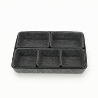 8 Pieces Felt Storage Organizer Rectangular Felt Organizer with Boxes Soft-Sided
