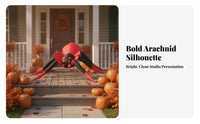 Halloween Inflatable Arachnid | Festive Yard Display, Lightweight Polyester Material, for Garden