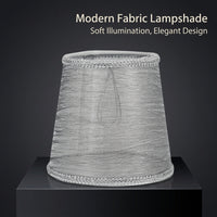 Light Shade for Ceiling with Transparent Mesh Textile Design, Small Lampshade for Pendant and Wall Lamps