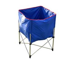 Portable Ball Storage Cart with Wheels Stainless Steel Sports Ball Storage Cart Metal Stable for Schools