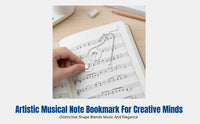 Metal Bookmark with Music Note Decoration, Engraved, Teacher Appreciation Gift, Graduation, Holiday Present