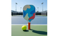 Paddleball Racket Lightweight Fiberglass Pickleball Racket Construction Colorful Outdoor Paddle for Beginners, Athletes, Beach, Park