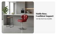 Adjustable Pedestal Stool 360-Degree Swivel Adjustable Pedestal Seat for Adults