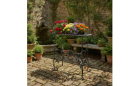 Plant Stand Ornate Flower Stand Small for Entryway