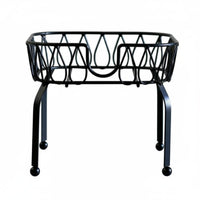 Iron Keg Stand Elevated for Easy Pouring Metal Jar Holder Compact Storage
