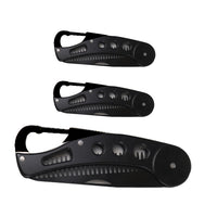 Stainless Steel Folding Beard Comb with Dual Sides and Knife Comb