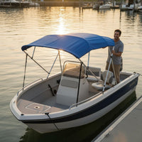 Bimini Top Waterproof Aluminum Frame Boat Canopy 600D Oxford Cloth for Yacht