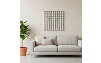 Macrame Wall Hanging Unique Decor Symmetrical for Bedroom, Entryway