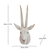 Antelope Head Wall Decor 3D Effect Wall Mounted Creature Bust Custom-Crafted