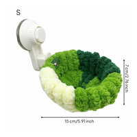 Woven Hanging Hide Space-Saving Suction Cup Amphibian Bed for Terrarium