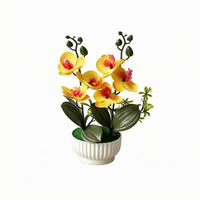 Artificial Blossom Arrangement All Year Color Potted Blossom Decor Lifelike