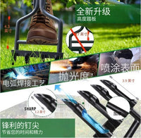 Open Four-Tine Lawn Aerator and Soil Loosener