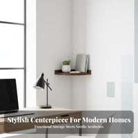 Fan-Shaped surface-mounted Shelf toolno-drill installation Fan-Shaped Corner Shelf