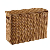Narrow Tall Storage Basket Decorative Lidded Storage Basket Material Wicker Magazine Holder for Corners