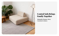 Minimalist aesthetic sectional Couch Double-Sided Configuration Multi-Piece adaptable Lounger Deep Seat Design Sofa dense Foam pad for Homeowners, Interior Designers, Apartment Dwellers, Lounge Area, Showroom, recreation Space