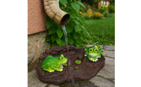 Resin Frog Sewer Decor Cute Creature Design for Outdoor, Garden